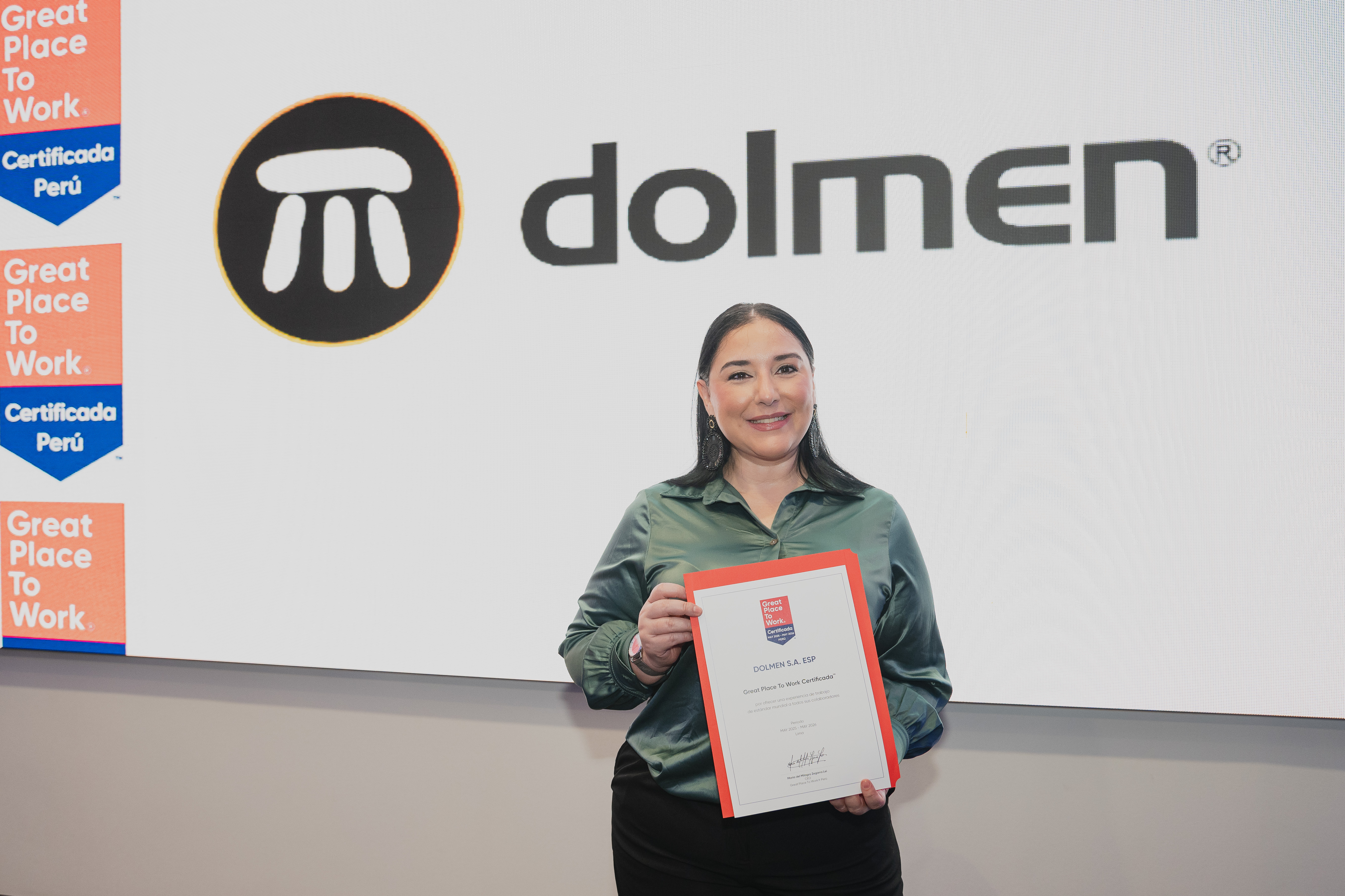 Dolmen recibe reconocimiento Great Place to Work® Perú y consolida su cultura más allá de fronteras